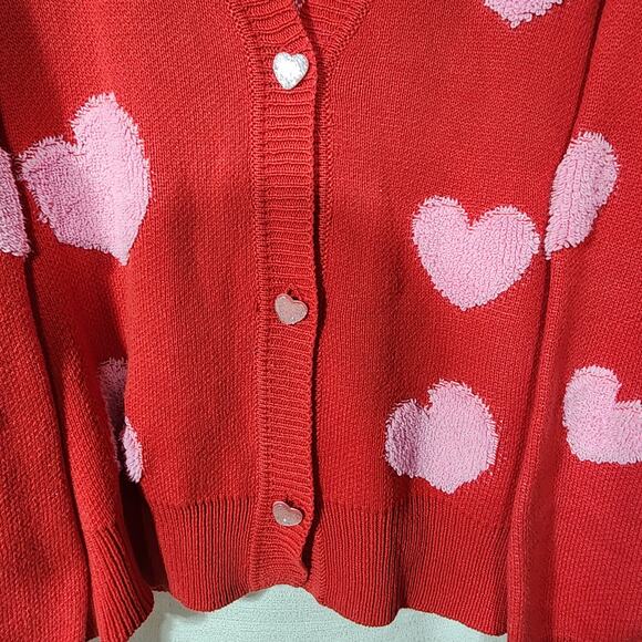 Heart sweater by 33 degrees women's XL - Picture 5 of 7